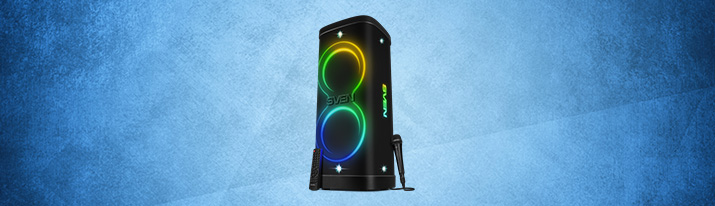 SVEN PS-1250 party speaker system — 300W of power and 30 hours of non-stop entertainment
